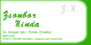 zsombor minda business card